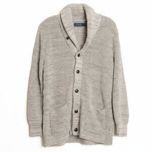 Polo Ralph Lauren Shawl Collar Cardigan Beige Large